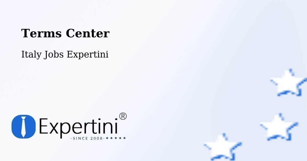 Terms of Service – Rivoli - Italy Jobs Expertini